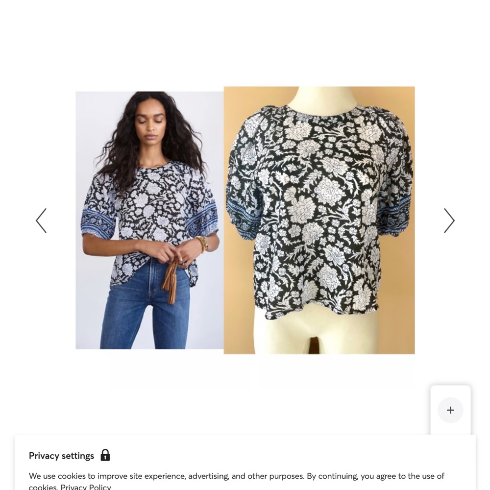 EUC❤️‍🔥SALE❤️‍🔥Anthropologie saison de La fleur blouse - Picture 3 of 11